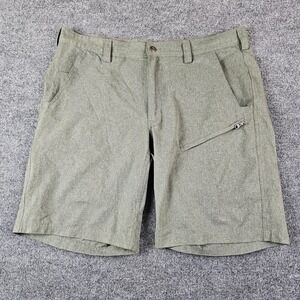 Duluth Trading Flex Breeze Shooter Shorts Men's 40 Olive Green Vented 11" Inseam